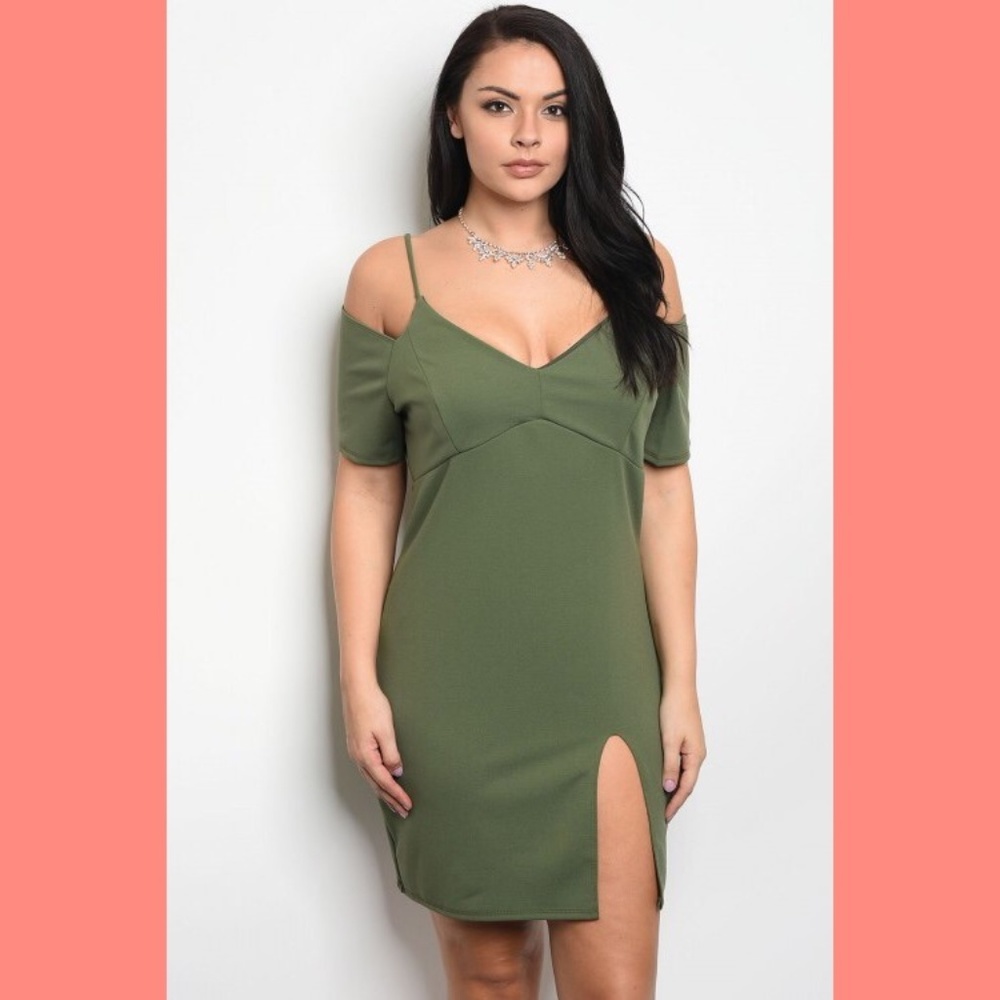 Olive Green Dress